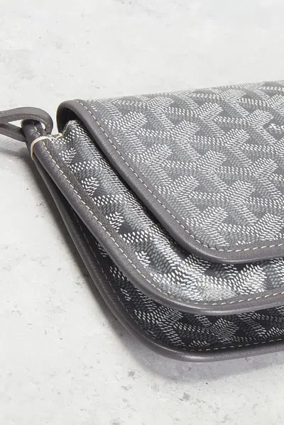 Pre-owned Goyard Plumet Pocket Wallet In Gray