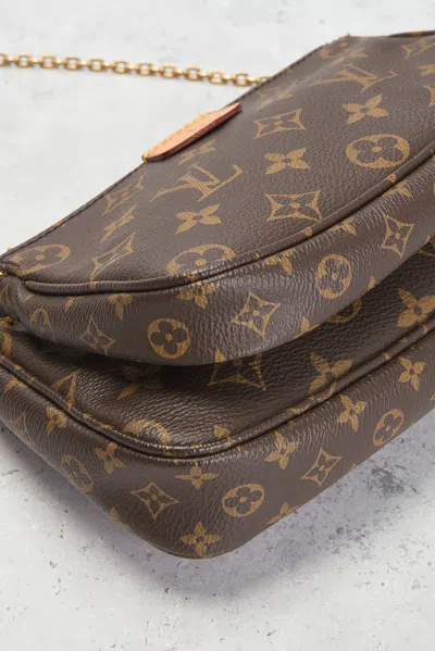 Pre-owned Louis Vuitton Monogram Multi Pochette Accessoires Shoulder Bag In Brown