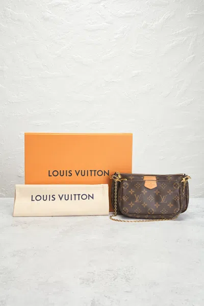 Pre-owned Louis Vuitton Monogram Multi Pochette Accessoires Shoulder Bag In Brown