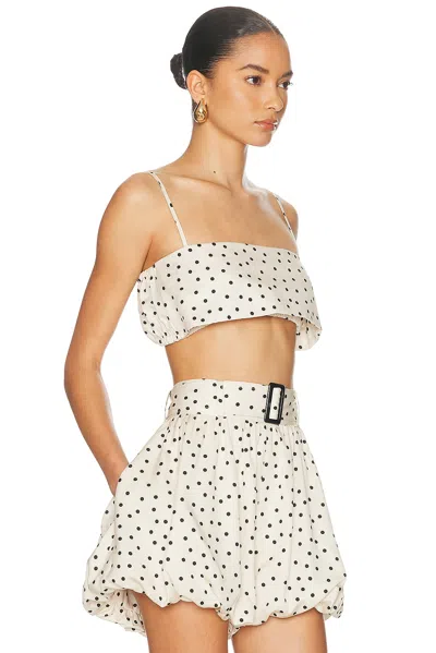 Matthew Bruch Structured Bandeau Crop Top