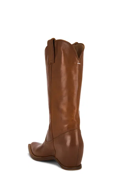 Maison Margiela Western Boot In Brown