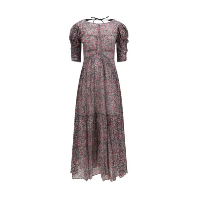 Isabel Marant Étoile Sichellia-gb Dresses Violet In Multi