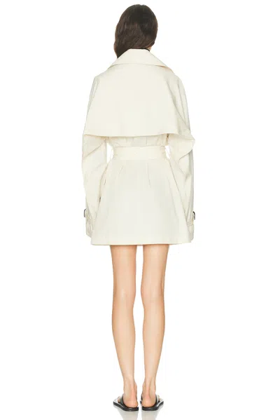 Totême Off-white Washed Cotton Trench Coat In White