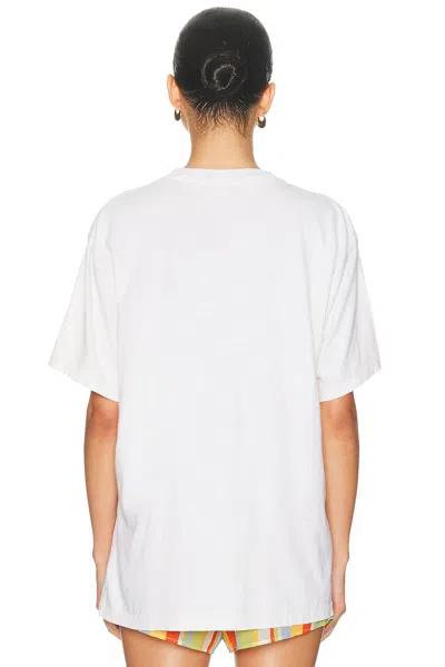 Re/done Boyfriend Tee Fishing In White