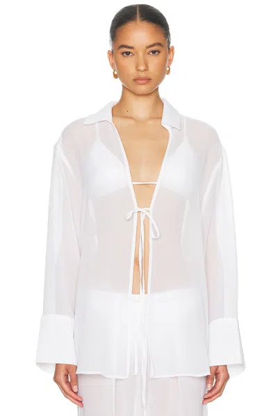 Solid & Striped The Jaclyn Tunic Top In White