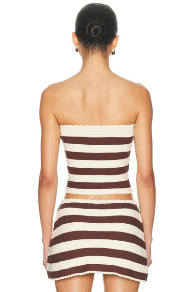 Solid & Striped The Celeste Tube Top In Brown