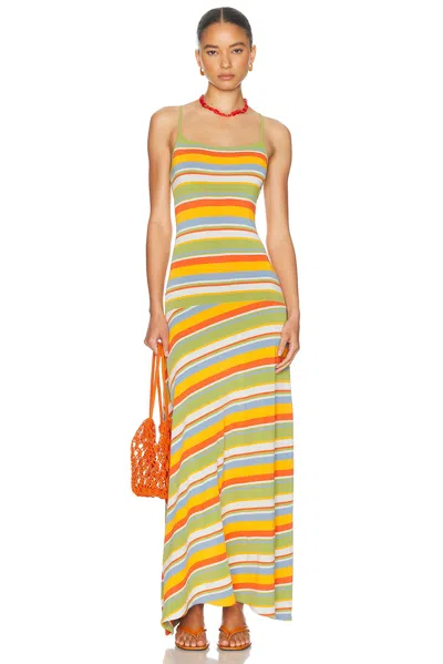 Solid & Striped The Lottie Dress St. Barths Stripe In Multi