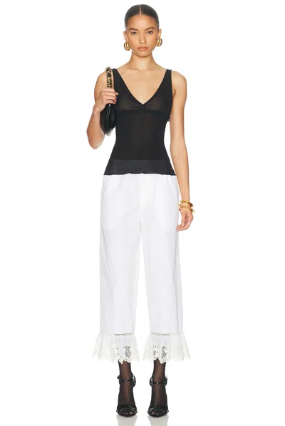 Saint Laurent Tank Top In Black