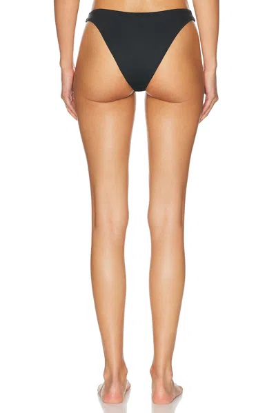 Skims Signature Swim Tanga Bikini Bottom In Black