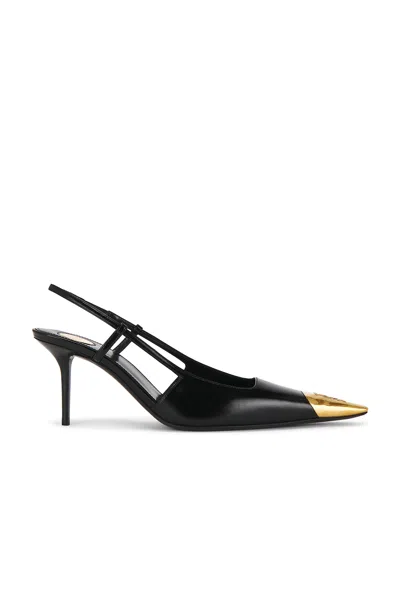Saint Laurent Jeanne Slingback Pump In Black