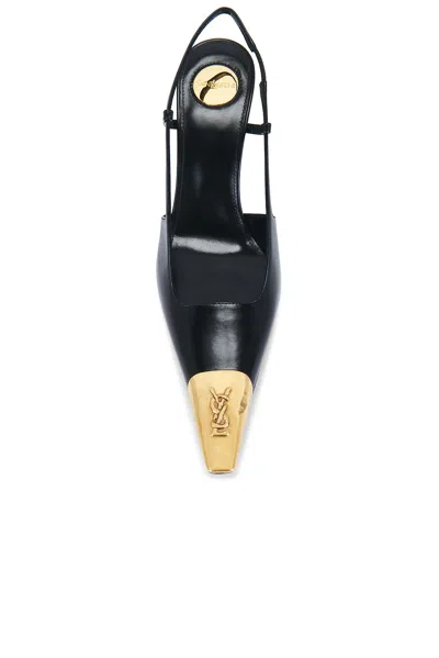 Saint Laurent Jeanne Slingback Pump In Black