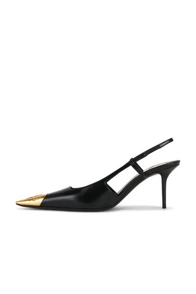 Saint Laurent Jeanne Slingback Pump In Black