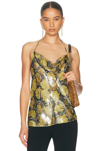 Valentino Lurex Apres L'hiver Poppies Top