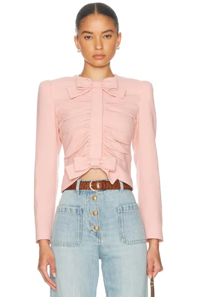 Valentino Rouche Blazer In Pink