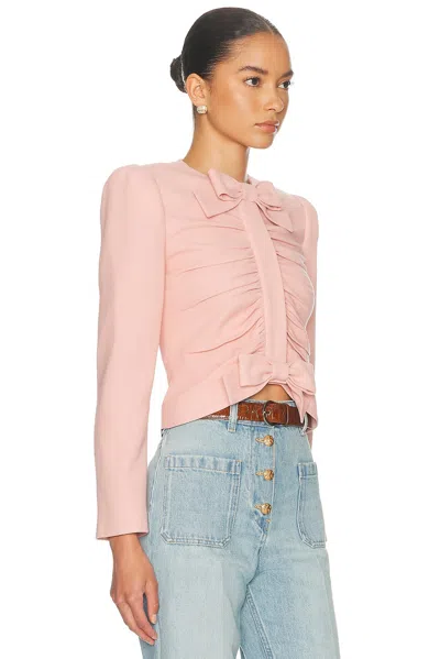 Valentino Rouche Blazer In Pink