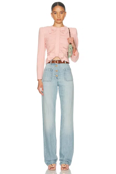 Valentino Rouche Blazer In Pink
