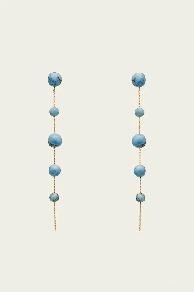 Cult Gaia Atum Earrings In Ibiza Turquoise In Blue