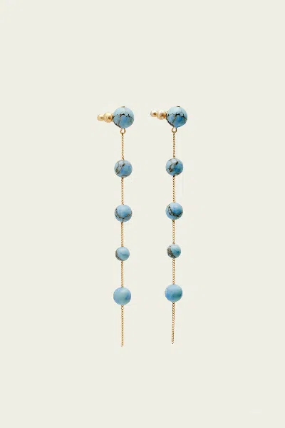 Cult Gaia Atum Earrings In Ibiza Turquoise In Blue