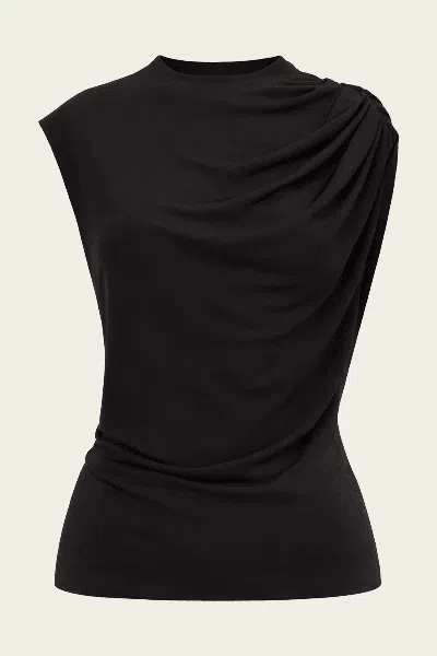 Cult Gaia Celene Top In Black In Black