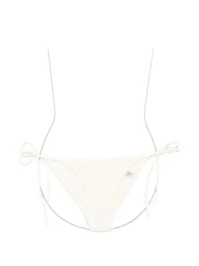 Totême Scoop Side-tie Bikini Bottoms In White