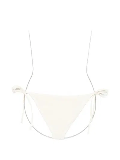 Totême Scoop Side-tie Bikini Bottoms In White