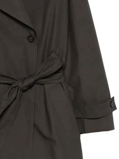 Soeur Helio Double-breasted Belted Coat In Gray