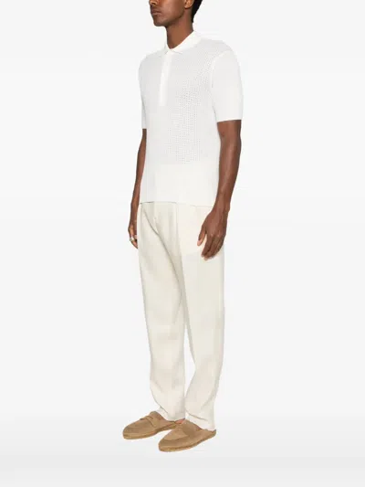 Corneliani Short-sleeves Polo Shirt In White