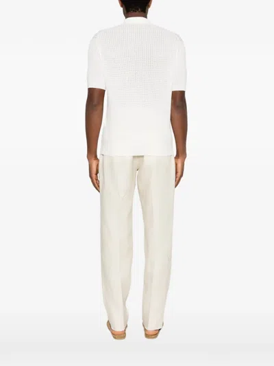 Corneliani Short-sleeves Polo Shirt In White