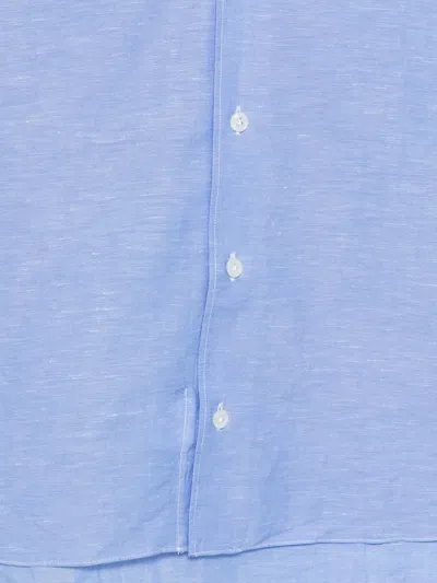 Barba Napoli Long-sleeve Shirt In Blue