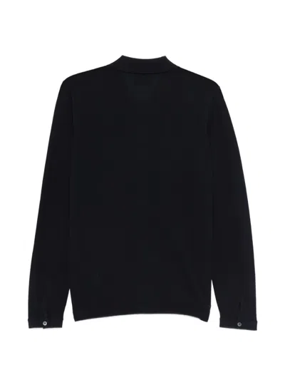 Alpha Studio Buttoned Knitwear In Blue