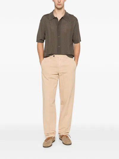 Berwich Belt-loop Trousers In Neutral