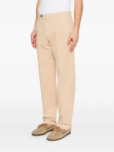 Berwich Belt-loop Trousers In Neutral