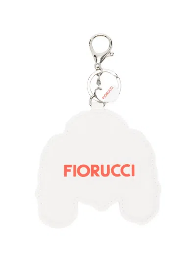 Fiorucci Poodle-face Keyring In Gray
