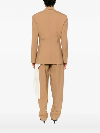 Covert Single-breasted Patch-pocket Blazer In Brown