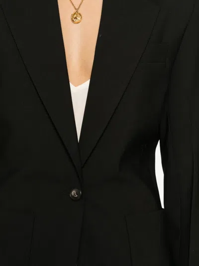 Covert Single-breasted Patch-pocket Blazer In Black