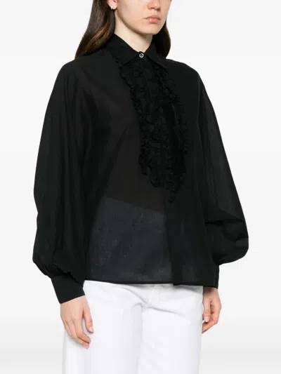 Sosue Antonia Cotton Shirt In Black