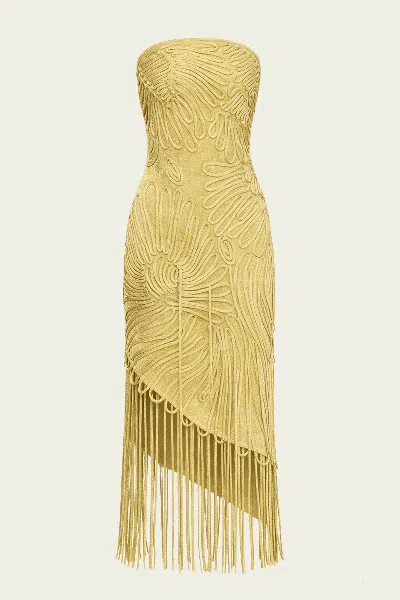 Cult Gaia Edina Gown In Gold In Yellow
