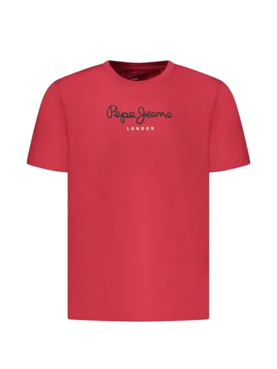 Pepe Jeans Logo-print T-shirt In Red