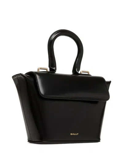 Bally Belle Brushed Leather Clutch Bag In Black