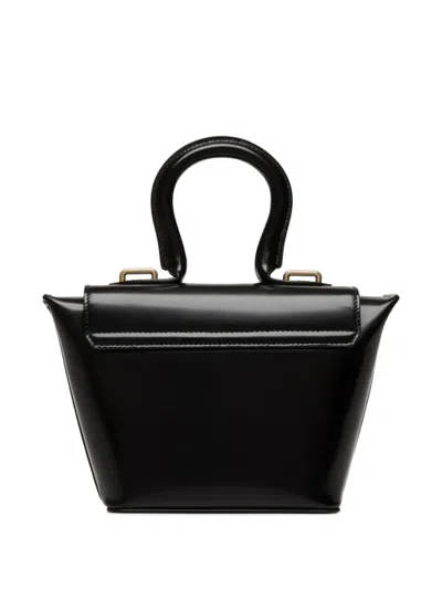 Bally Belle Brushed Leather Clutch Bag In Black