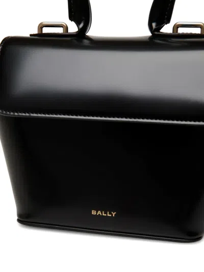 Bally Belle Brushed Leather Clutch Bag In Black
