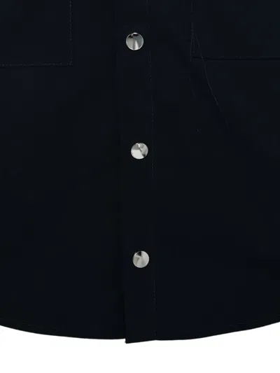 Paolo Pecora Hooded Chest-pocket Jacket In Blue