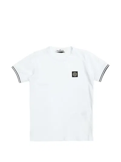 Stone Island Compass-patch T-shirt In White