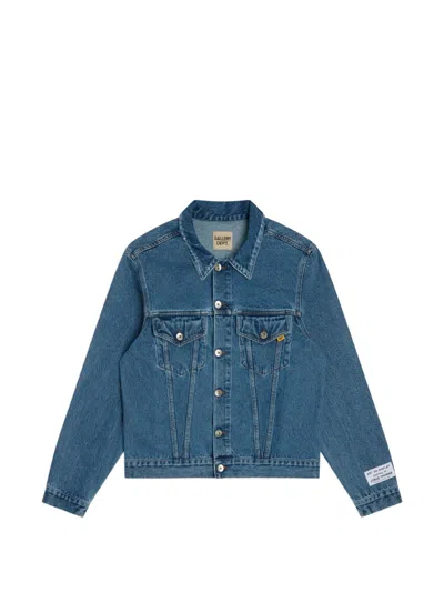 Gallery Dept. Andy Logo-print Washed Denim Jacket In Blue