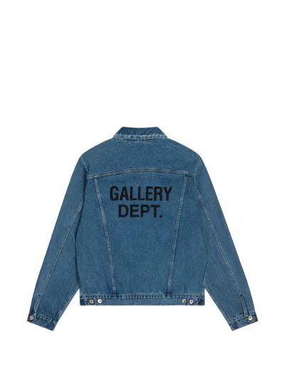Gallery Dept. Andy Logo-print Washed Denim Jacket In Blue