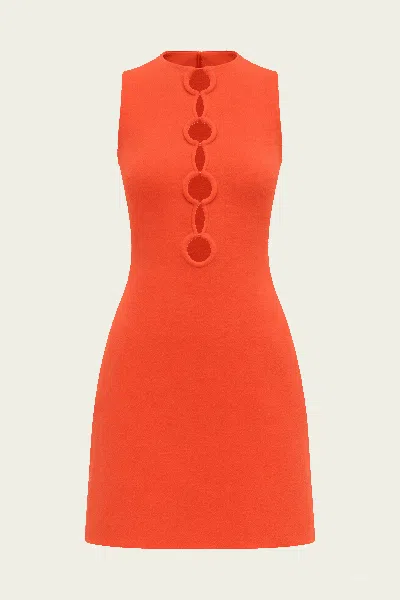 Cult Gaia Hartley Knit Mini Dress In Canyon In Red