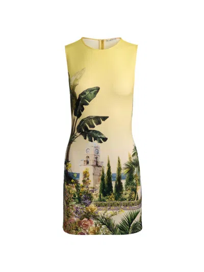 Alice And Olivia Wynell Fitted Mini Dress In Multi