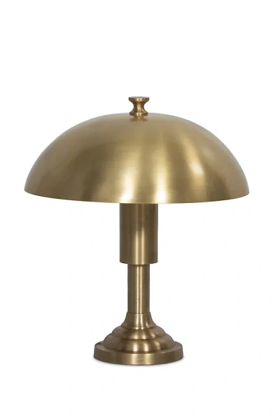 Anthropologie Trieste Raw Brass Table Lamp In Gold