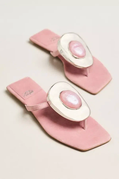 Jeffrey Campbell Bazaar Thong Sandals In Pink