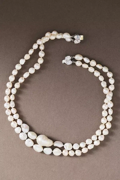 Nadri Madrid Freshwater Pearl Necklace In White